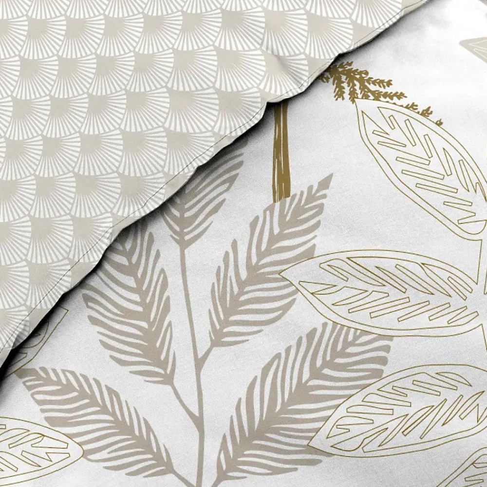 Douceur D'Intérieur Housse de couette 240x220 + 2 taies RAONI 100% coton 57fils* Housse De Couette