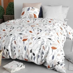 Atelier Du Coton Housse de couette 240x220 + 2 taies en coton 57 fils* Housse De Couette