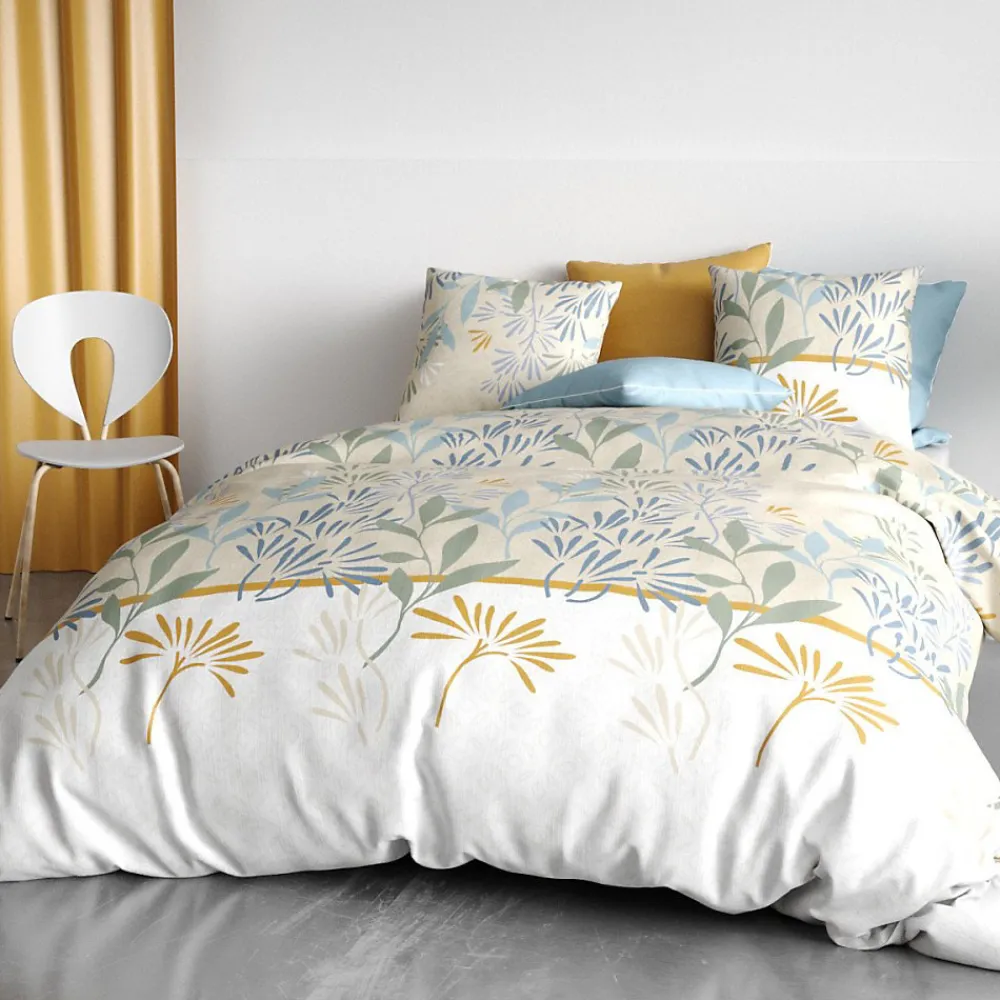 Atelier Du Coton Housse de couette 240x220 AGIL + 2 taies coton 57 fils* Housse De Couette