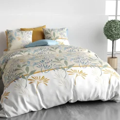 Atelier Du Coton Housse de couette 240x220 AGIL + 2 taies coton 57 fils* Housse De Couette