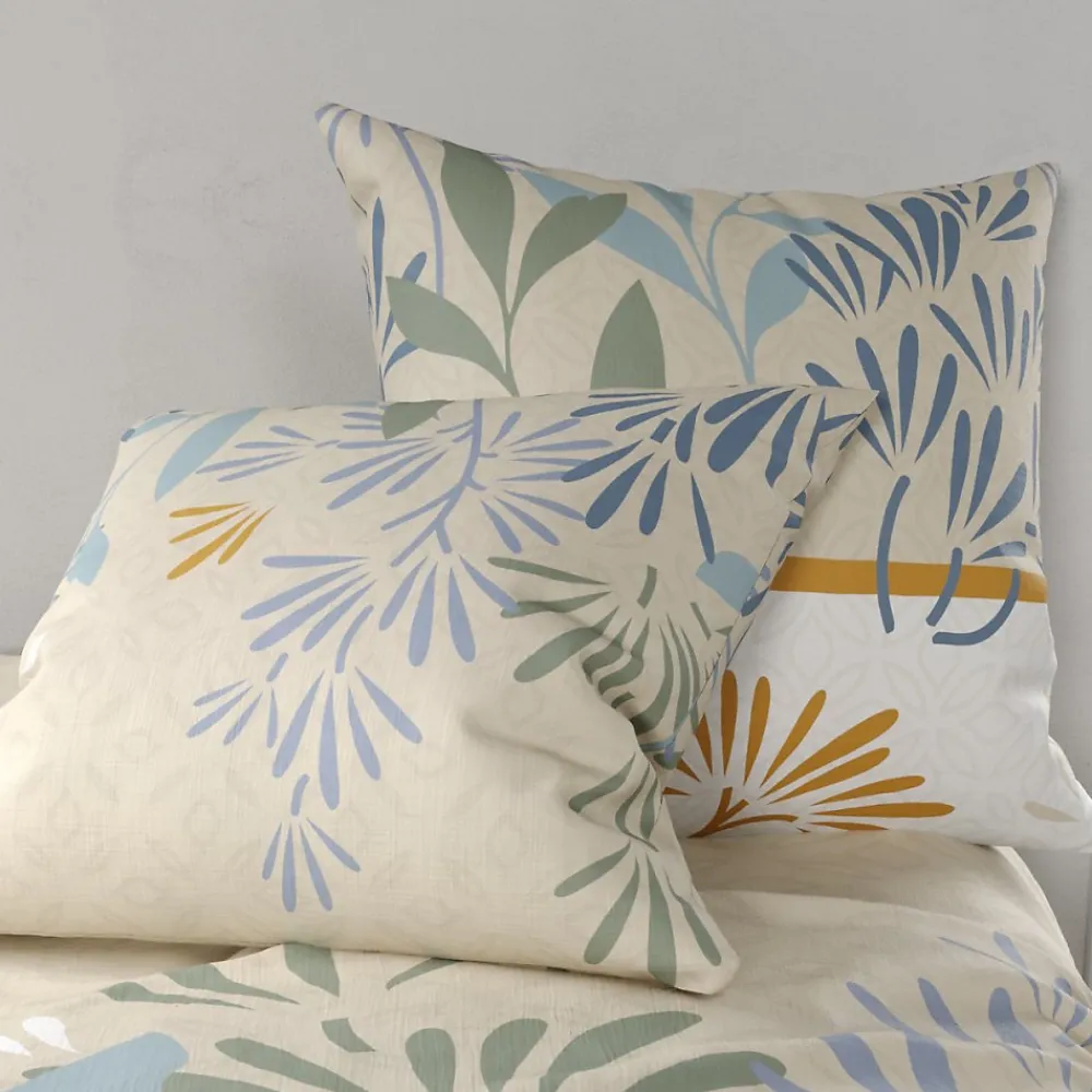 Atelier Du Coton Housse de couette 240x220 AGIL + 2 taies coton 57 fils* Housse De Couette