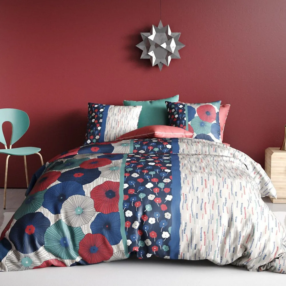 Atelier Du Coton Housse de couette 240x220 AGUEDA + 2 taies coton 57 fils* Housse De Couette
