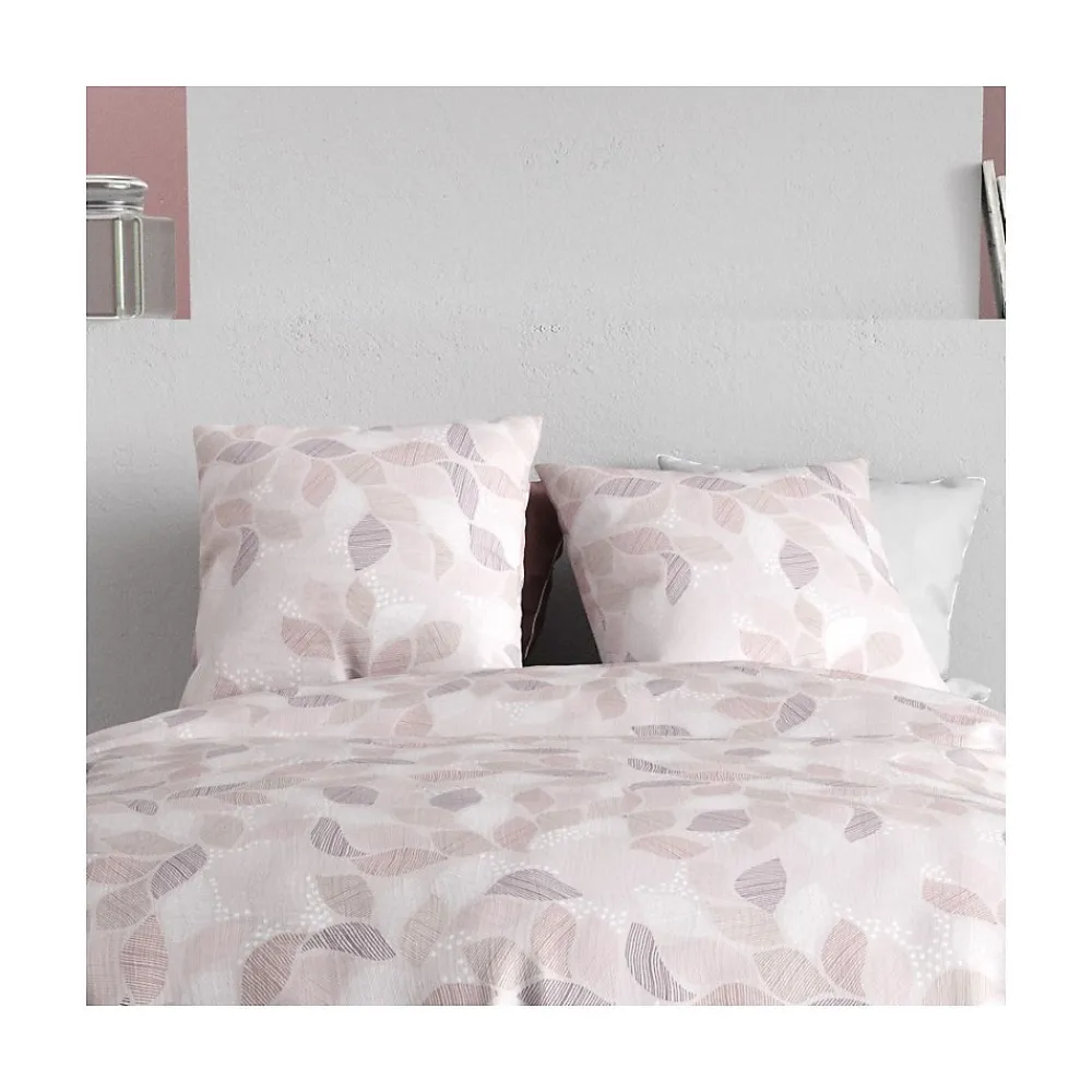 Atelier Du Coton Housse de couette 260x240 ALIX + 2 taies coton 57 fils* Housse De Couette