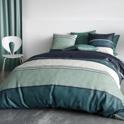 Atelier Du Coton Housse de couette 260x240 ANTIKA + 2 taies coton 57 fils* Housse De Couette