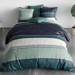 Atelier Du Coton Housse de couette 260x240 ANTIKA + 2 taies coton 57 fils* Housse De Couette