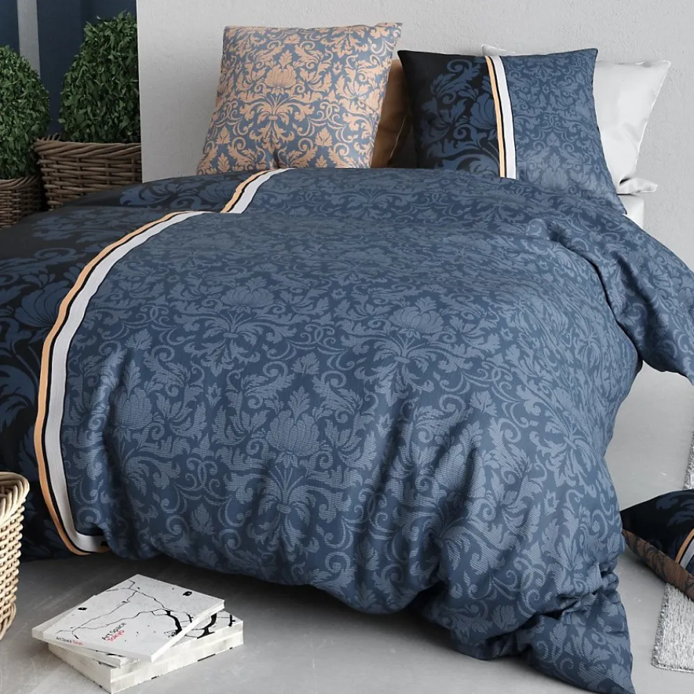 Atelier Du Coton Housse de couette 240x220 ARABESQUE + 2 taies coton 57 fils* Housse De Couette