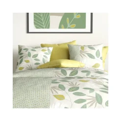 Housse de couette 260x240 ARECA + 2 taies coton 57 fils>Atelier Du Coton Outlet