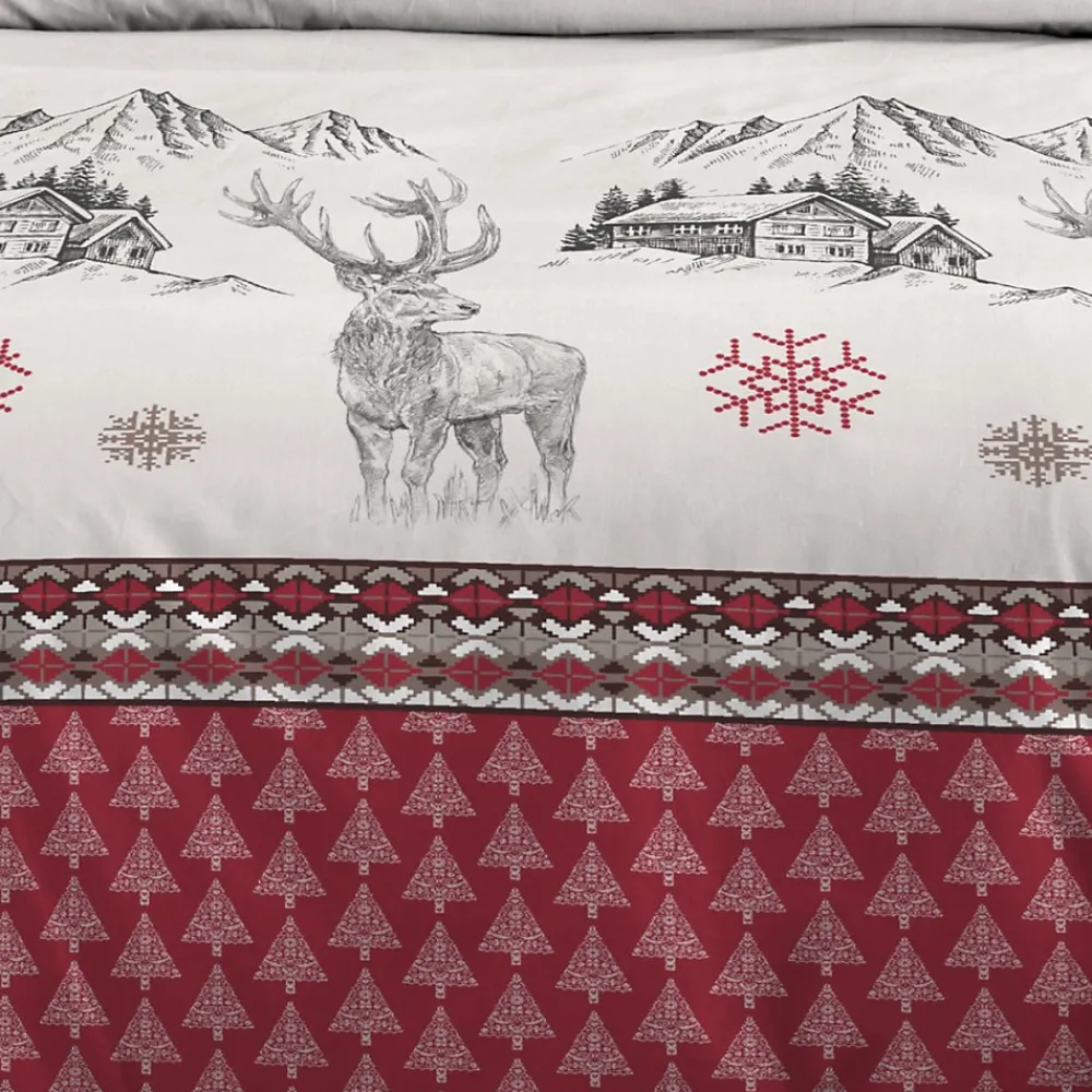 STOF Housse de couette 240x220 BAUGES + 2 taies coton 57 fils* Housse De Couette