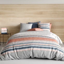 Atelier Du Coton Housse de couette 240x220 CHAKRA + 2 taies coton 57 fils* Housse De Couette