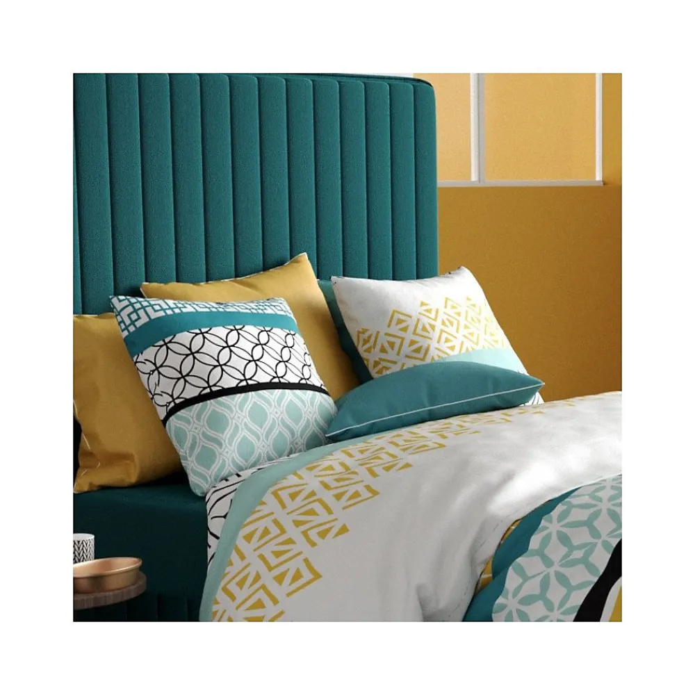 Housse de couette 240x220 CITE D'OR + 2 taies coton 57 fils>Atelier Du Coton Sale