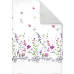 Linnea Housse de couette 140x200 cm coton PRETTY blanc* Housse De Couette