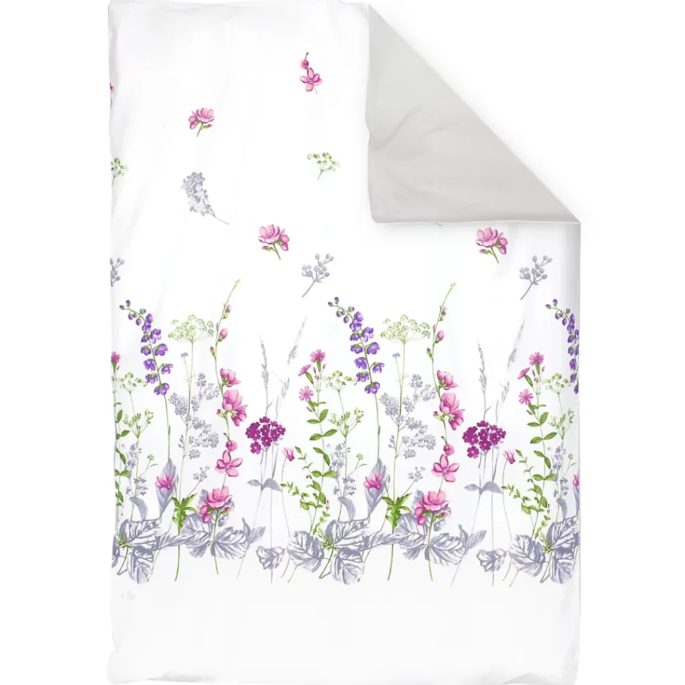 Linnea Housse de couette 140x200 cm coton PRETTY blanc* Housse De Couette