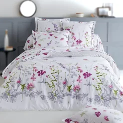 Linnea Housse de couette 140x200 cm coton PRETTY blanc* Housse De Couette