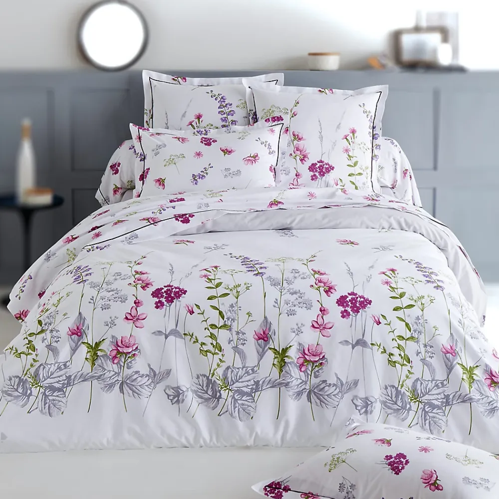 Linnea Housse de couette 140x200 cm coton PRETTY blanc* Housse De Couette
