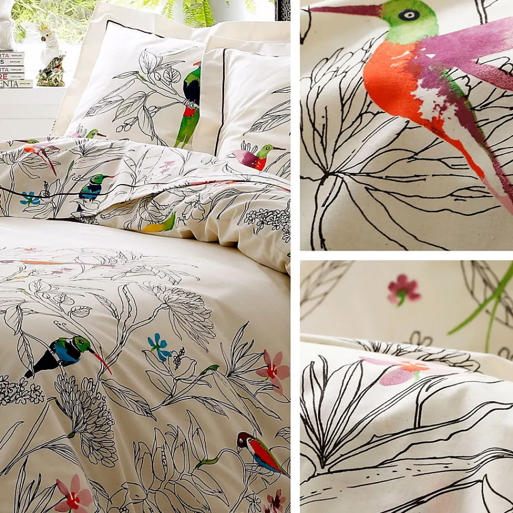 Linnea Housse de couette 200x200 cm coton AMAZONIA ecru* Housse De Couette