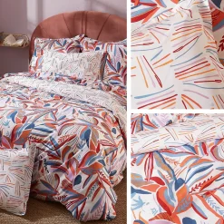 Linnea Housse de couette 140x200 cm coton PERROQUET multicolore Salsa* Housse De Couette