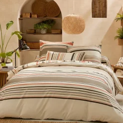 Linnea Housse de couette 240x220 cm coton HUGO beige/corail* Housse De Couette