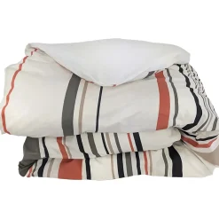 Linnea Housse de couette 300x240 cm coton HUGO beige/corail* Housse De Couette