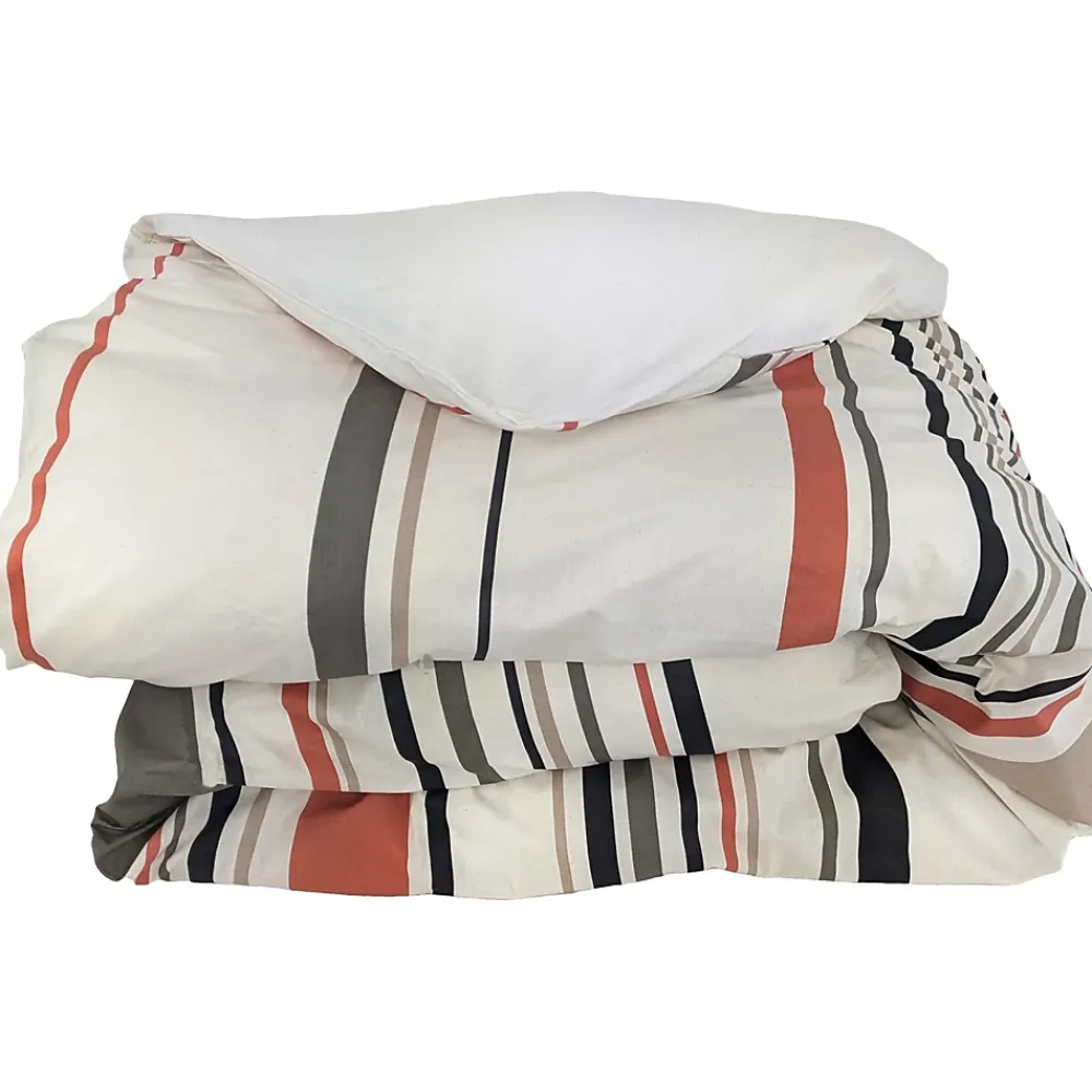 Linnea Housse de couette 300x240 cm coton HUGO beige/corail* Housse De Couette