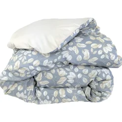 Housse de couette 140x200 cm en percale coton LISON gris>Linnea