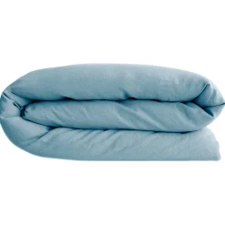 Housse de couette 260X240 cm lin lavé SONATE bleu Topaze>Linnea Best
