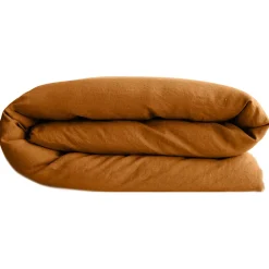Linnea Housse de couette 240x220 cm lin lavé SONATE orange Terre cuite* Housse De Couette
