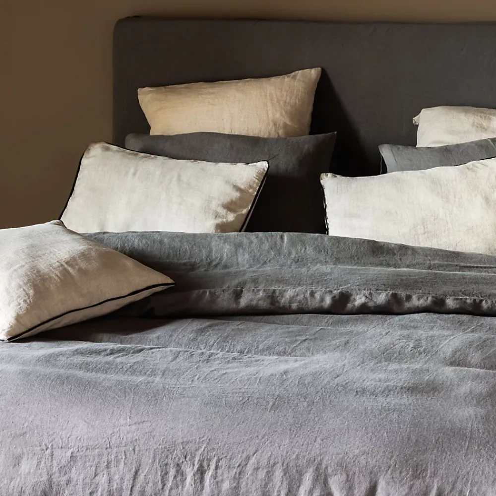 Linnea Housse de couette 240x220 cm lin lavé SONATE orange Terre cuite* Housse De Couette