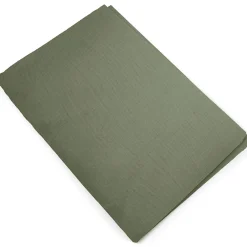 Housse de couette 260x240 cm mousseline de coton MILOS vert mousse>Linnea Discount