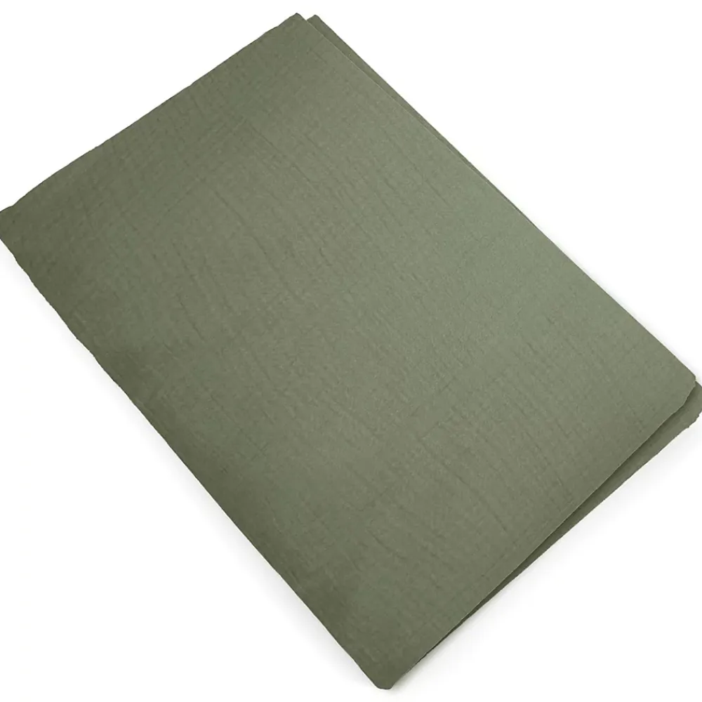 Linnea Housse de couette 240x220 cm mousseline de coton MILOS vert mousse* Housse De Couette