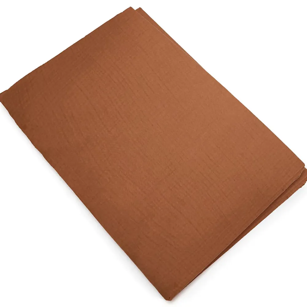 Linnea Housse de couette 240x220 cm mousseline de coton MILOS marron terre cuite* Housse De Couette