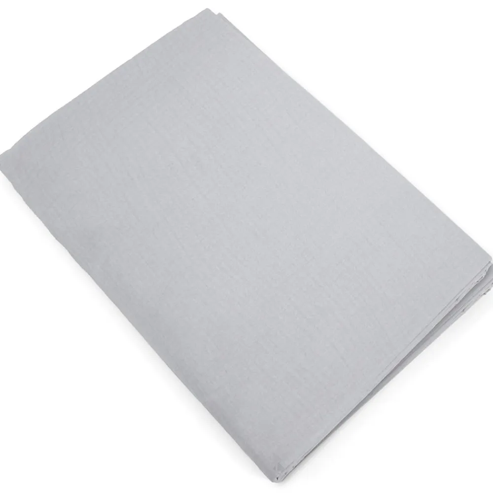 Housse de couette 240x220 cm mousseline de coton MILOS blanc neige>Linnea Outlet
