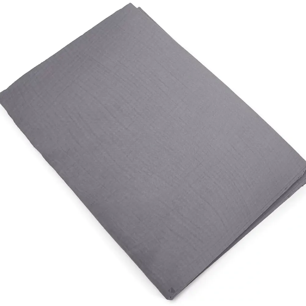 Linnea Housse de couette 260x240 cm mousseline de coton MILOS gris cendre* Housse De Couette
