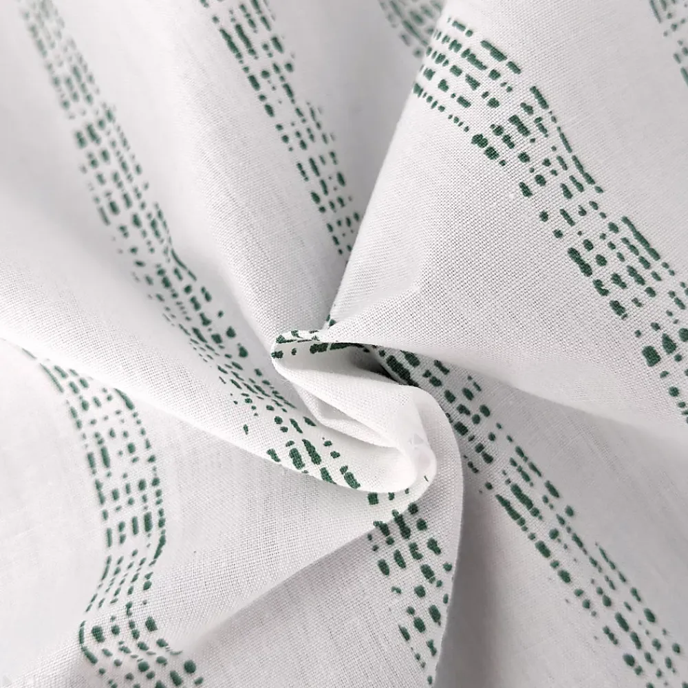 Linnea Housse de couette 140x200 cm percale coton GABY vert Kaki* Housse De Couette