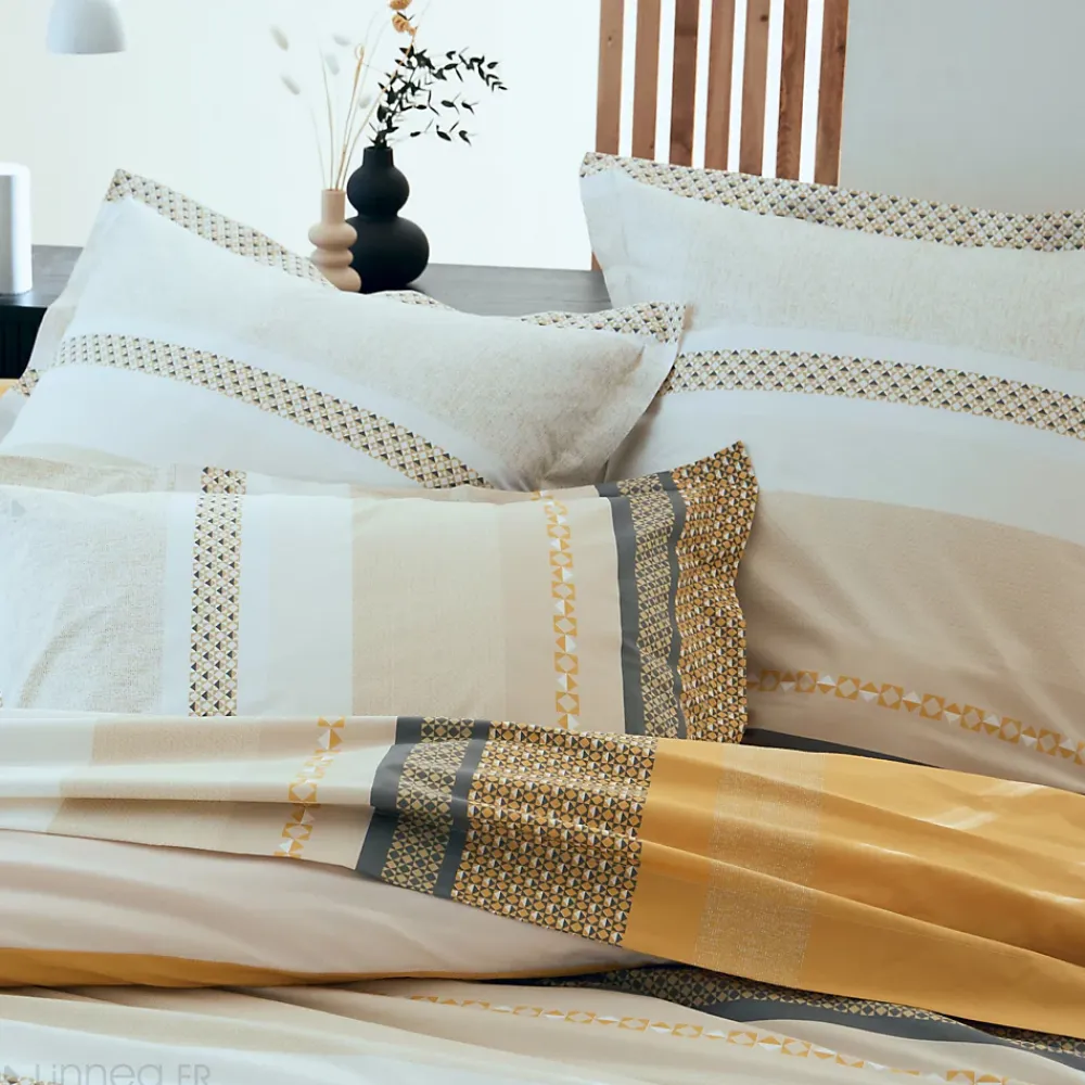 Linnea Housse de couette 240x220 cm percale coton MARLOW Miel* Housse De Couette