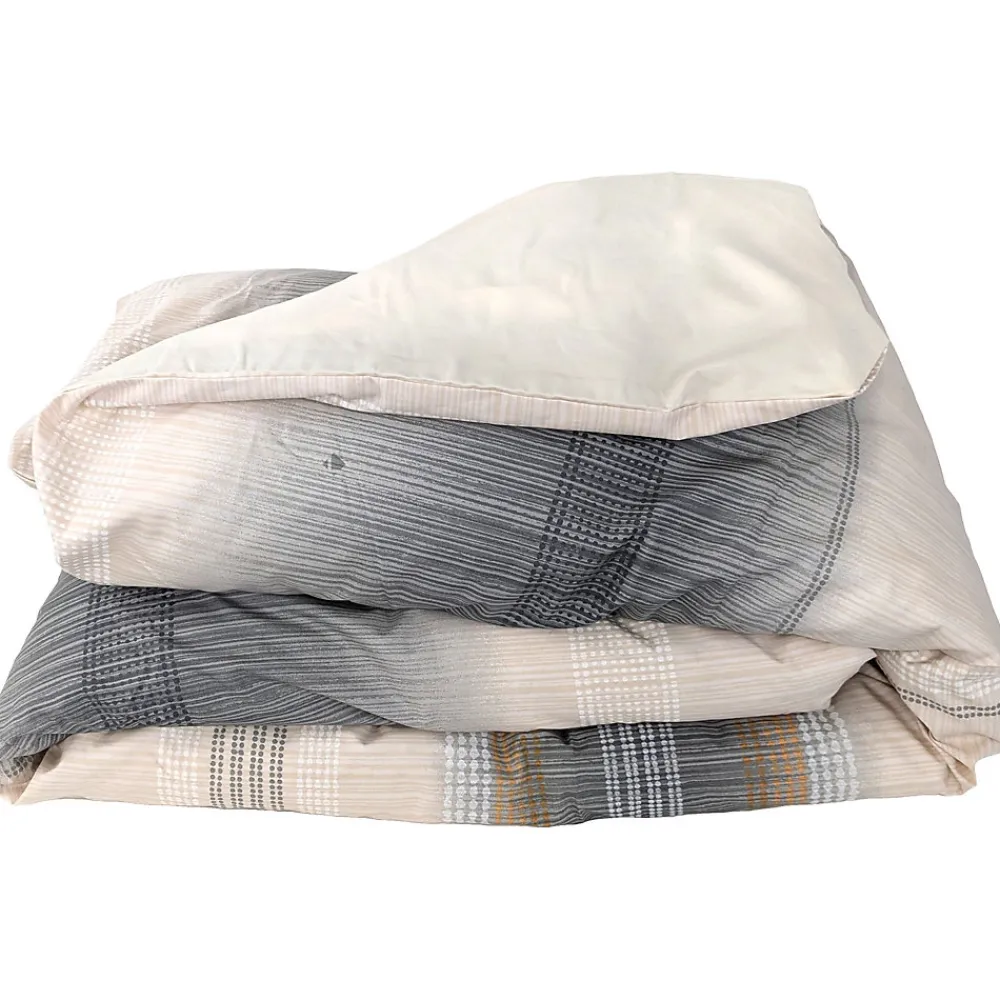 Housse de couette 240x220 cm percale coton ESTEBAN Beige>Linnea Sale