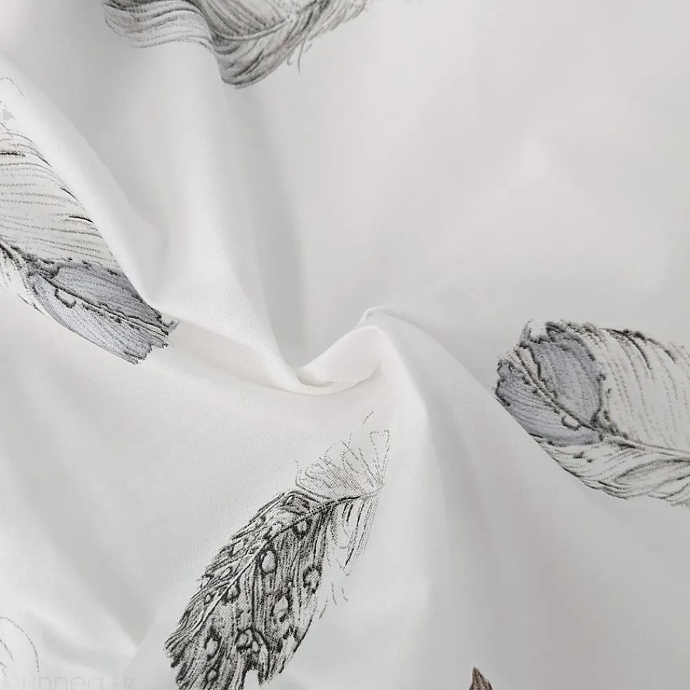 Housse de couette 260x240 cm Percale pur coton PLUMES>Linnea