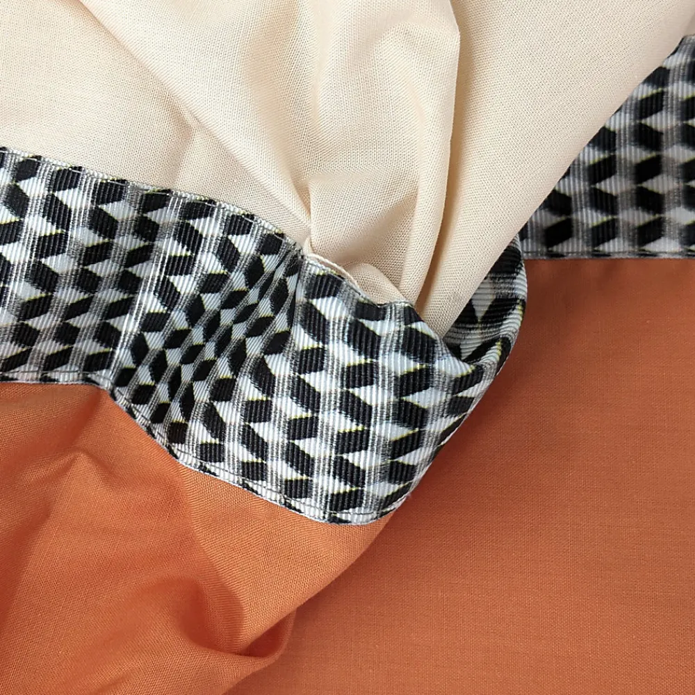 Linnea Housse de couette 280x240 cm percale coton MACASSAR Cognac* Housse De Couette