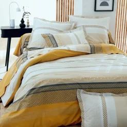 Linnea Housse de couette 200x200 cm percale coton MARLOW Miel* Housse De Couette