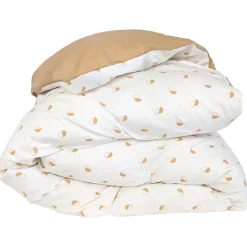Housse de couette 300x240 cm percale coton ALEX marron Moka>Linnea