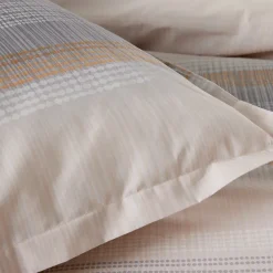 Linnea Housse de couette 200x200 cm percale coton ESTEBAN Beige* Housse De Couette