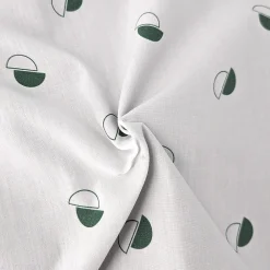 Linnea Housse de couette 200x200 cm percale coton ALEX vert Kaki* Housse De Couette