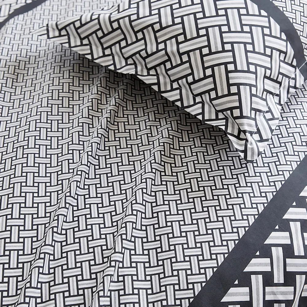Linnea Housse de couette 240x220 cm percale coton RIVIERA noir Réglisse* Housse De Couette
