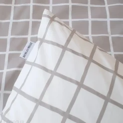 Linnea Housse de couette 200x200 cm percale coton DDM MAX Gris* Housse De Couette