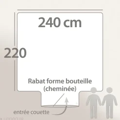 Linnea Housse de couette 240x220 cm percale de coton GUSTAV vert Emeraude* Housse De Couette
