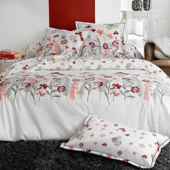 Linnea Housse de couette 200x200 cm Percale pur coton PETITE FOLIE Rouge* Housse De Couette