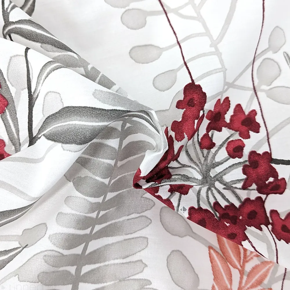 Linnea Housse de couette 200x200 cm Percale pur coton PETITE FOLIE Rouge* Housse De Couette