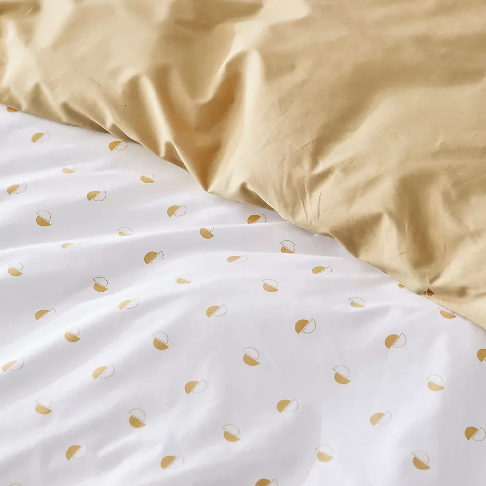 Linnea Housse de couette 280x240 cm percale coton ALEX marron Moka* Housse De Couette