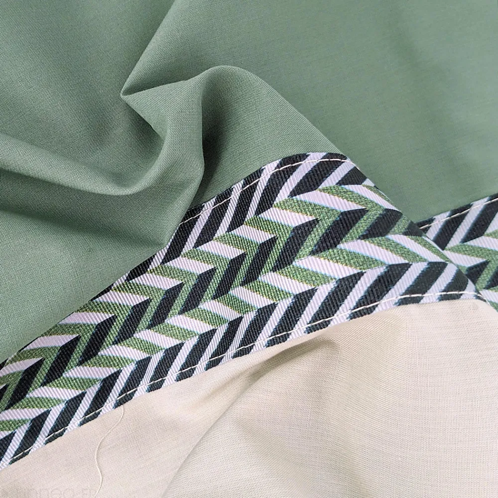 Housse de couette 240x220 cm percale coton NOA vert Kaki>Linnea New
