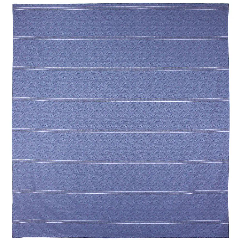 Housse de couette 260x240 cm Satin de coton VENDOME Bleu foncé>Linnea Outlet