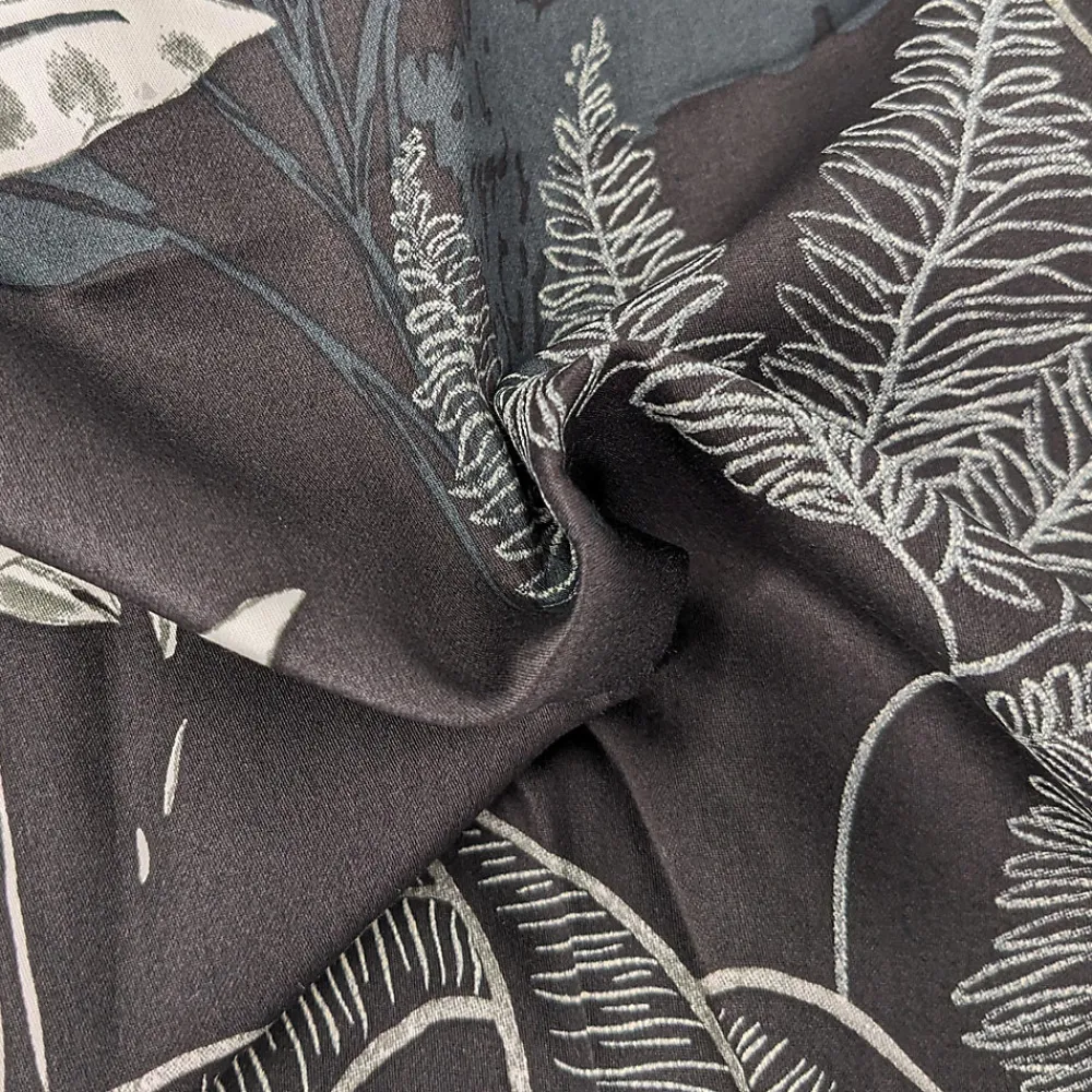 Linnea Housse de couette 200x200 cm satin de coton CAYENNE noir Ebène* Housse De Couette